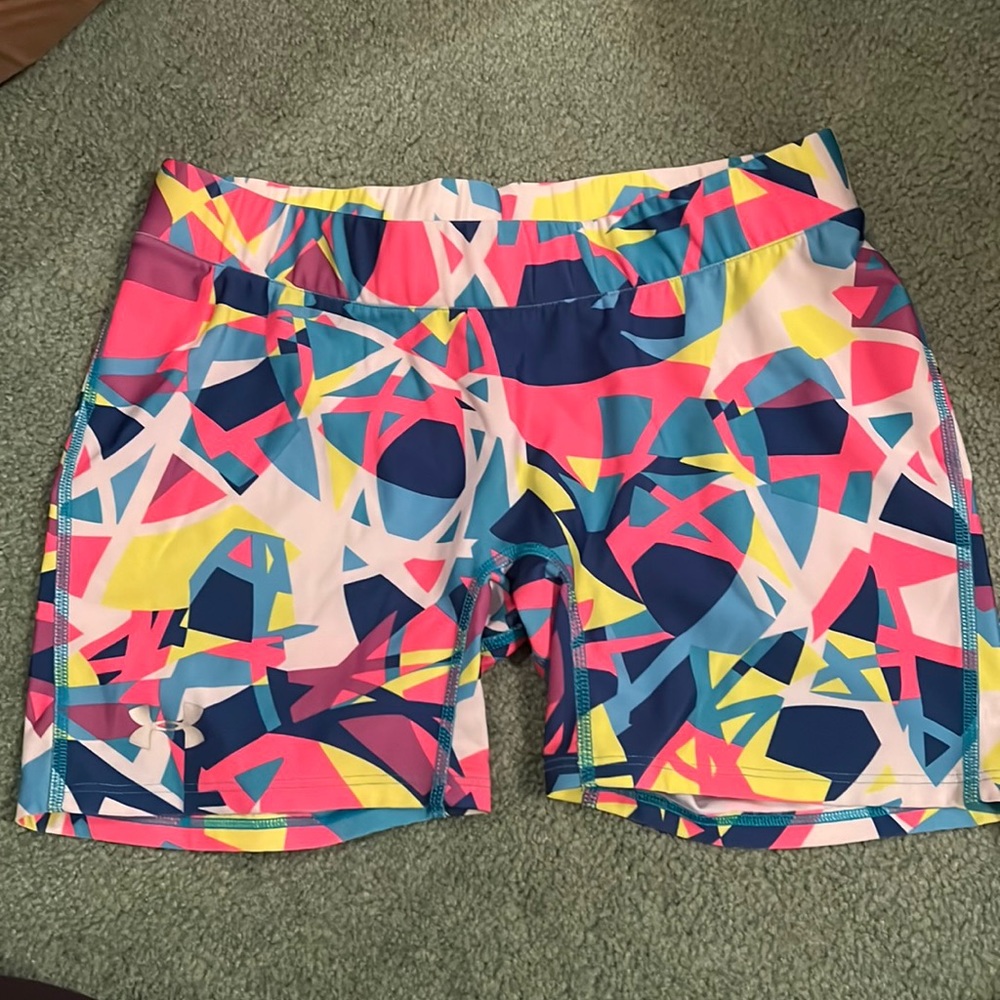 Under Armor Neon Bike Shorts